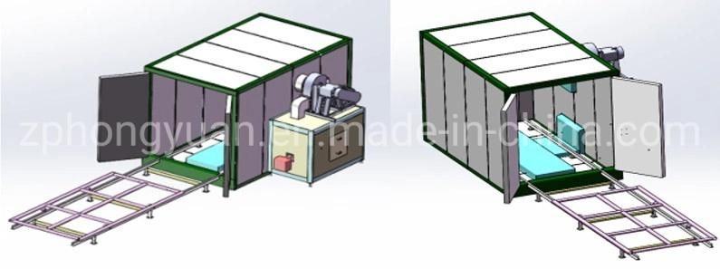 Powder Coater Oven Gas Fired for Aluminum Profile and Car Wheels