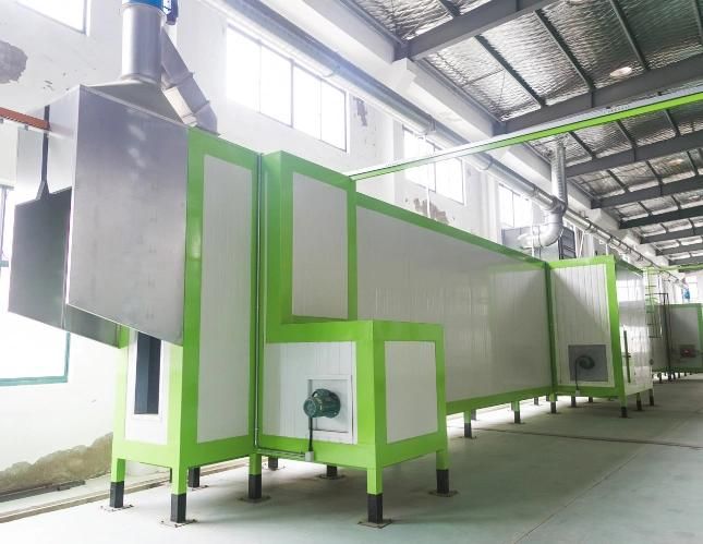 Metal Workpiece and Powder Recovery System Automatic Electrostatic Powder Coating Spray Booth