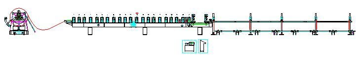 High Speed Track Cutting Roofing Roll Forming Machine