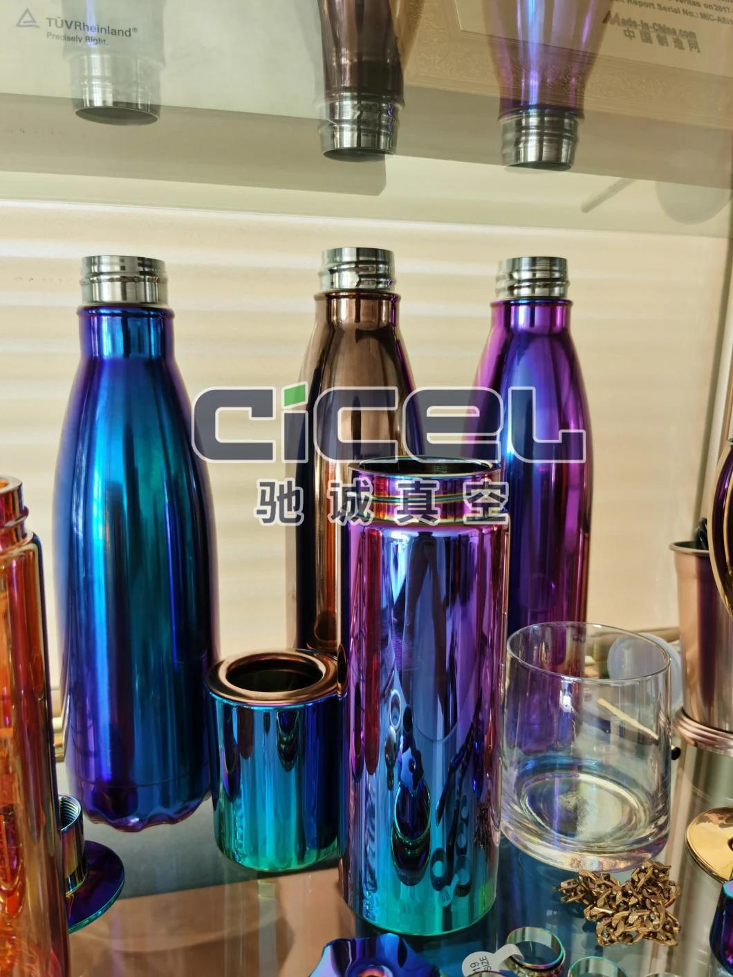 Golden and Rainbow Stainless Bottle Multi-Arc Coating Machine for Sale