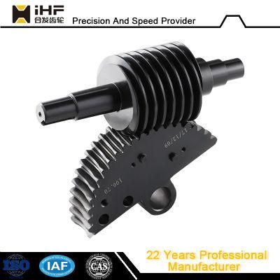 Ihf OEM Customized Worm Gear Surface Blackening Transmission Parts Worm Wheel