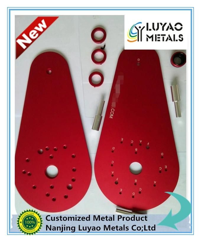 Good Quality CNC Machining for Aluminum Plate with Red Anodizing