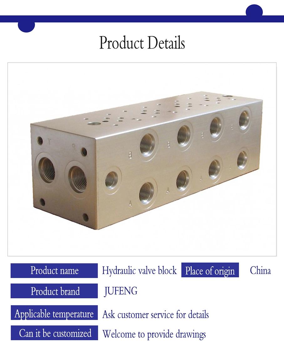 6 Stations Parallel Circuit Hydraulic Bar Manifold Blocks