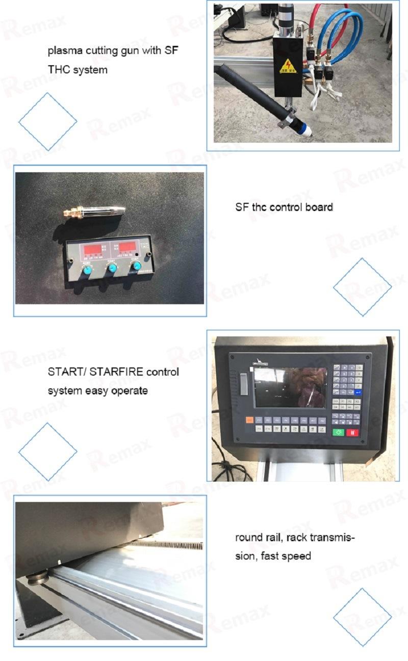 Easy to Operate Portable Digital CNC Flame Plasma Cutting Machine Remax 1530