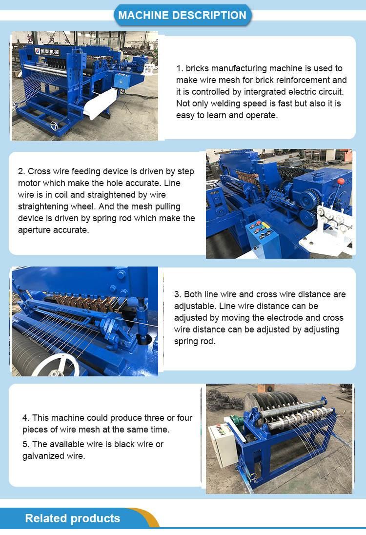 Fully Automatic Brick Force Mesh Weld Making Machine