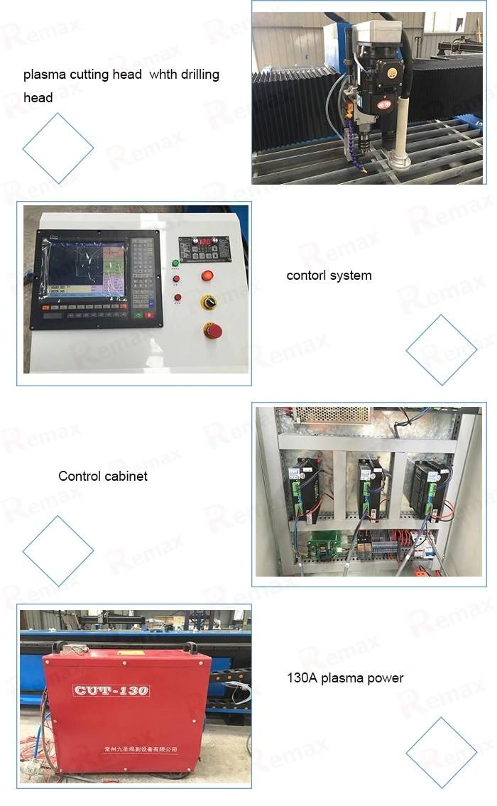1530/1325 CNC Plasma Cutting Machine with Drilling Head CNC Plasma Cutter with Drilling Head