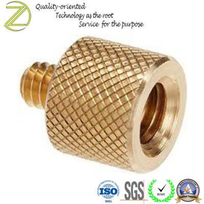 Brass Diamond Knurling Male-Female Adapter