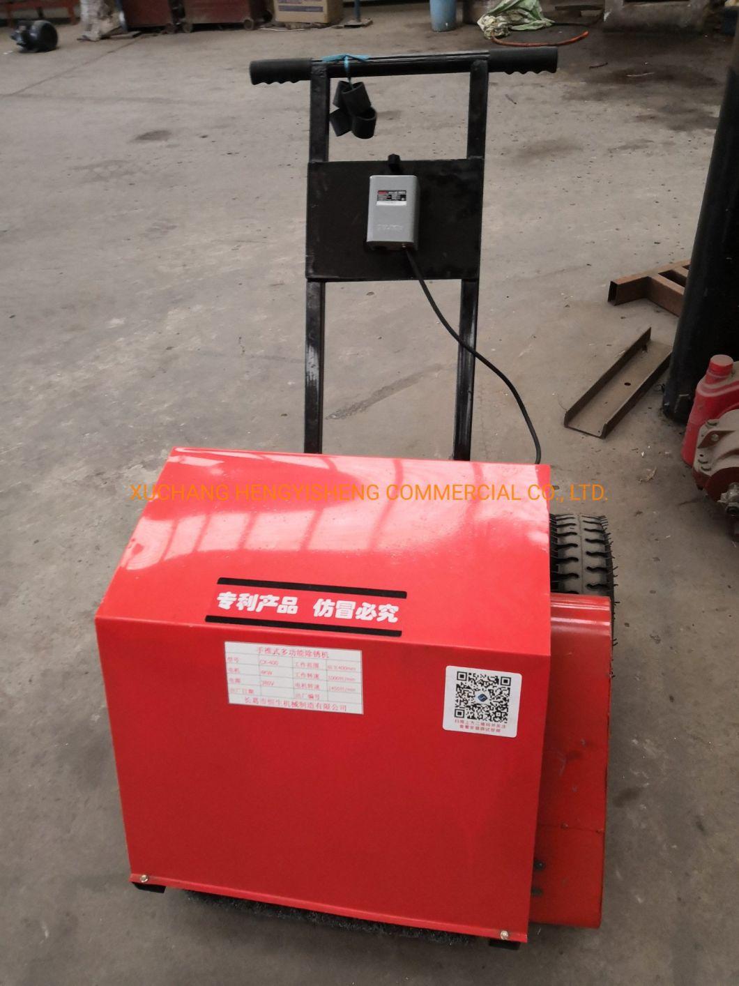 Hand Pushing Groove Steel Deruster Steel Plate Derusting Machine