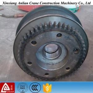 C45 Steel Forging 10 Ton Bridge Crane Wheel / Crane Wheel Block
