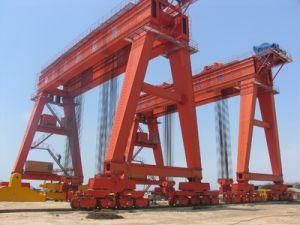 a Complete Set of High-Capacity Industrial Pier Gantry Cranes