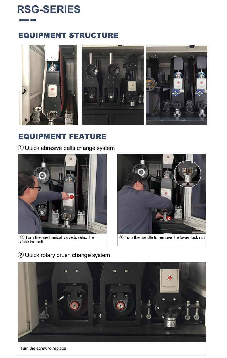 Simultaneous Deburring of Interior and Exterior Contours Hairline Finishing Machine