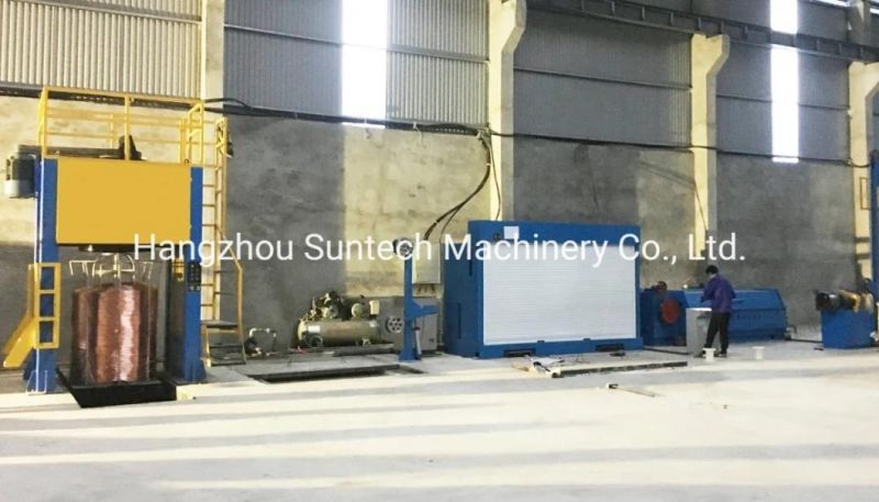 Automatic Medium Copper/ Aluminum / Galvanized Wire Brass Wire Drawing Machine with Annealer Factory