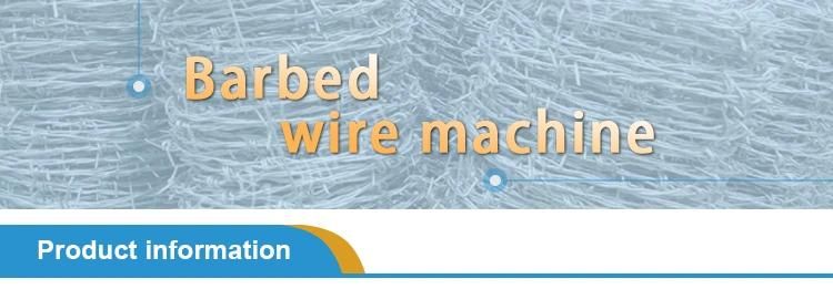 High Speed Barbed Wire Fence Making Machine (double twisted & single wire)
