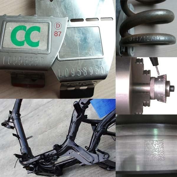 Portable DOT Pin Marking Machine for Chassis Number Vin