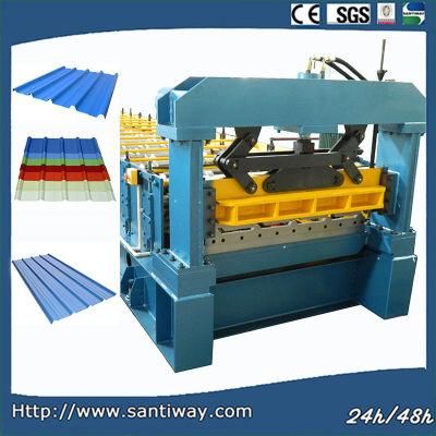 PLC Controlled Automatic Trapezoid Metal Roof Forming Machine