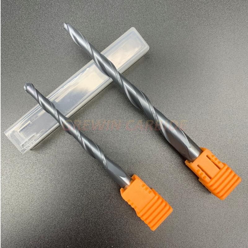 Gw Carbide - 2 Flutes Tapper Ball Nose End Mill for Wood/Solid Carbide Tapper Bits with High Quality