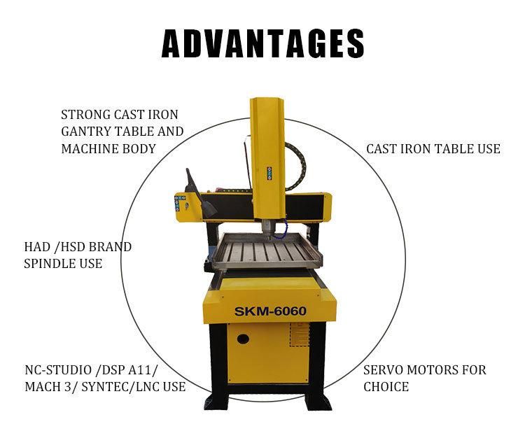 Senke Metal Mould CNC Router Engraving Machine/Mini Metal Cutting Machine