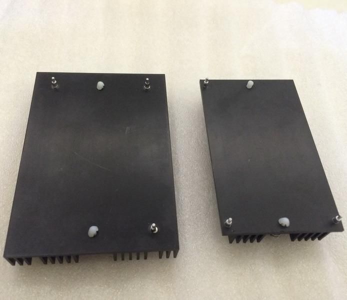 Small Extrusion Aluminum Heat Sinks with Nylon Push Pin for Electronic Products