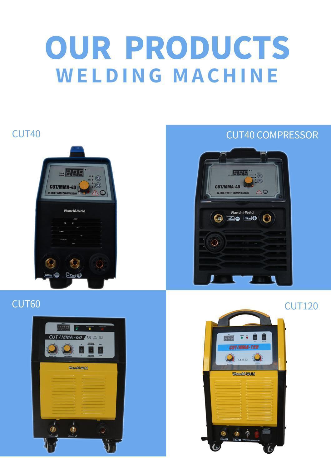 230V Standard Packing Carbon Steel Portable in-Built Compressor IGBT Cut Welder