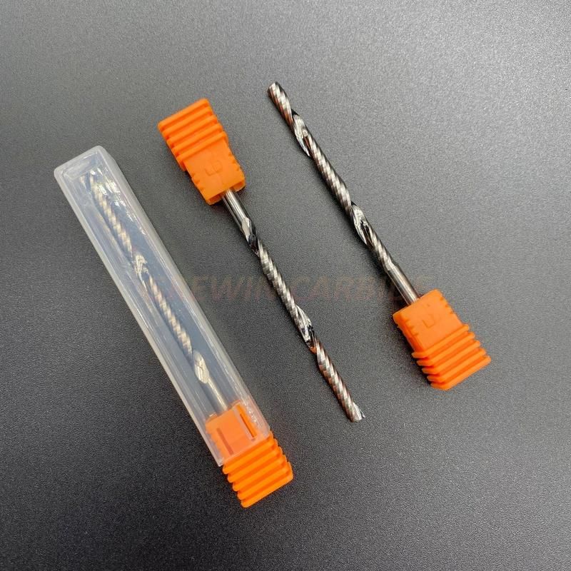 Gw Carbide - Single Flute Spiral End Mill for Wood Acrylic PVC MDF End Mill Carbide Milling Cutter