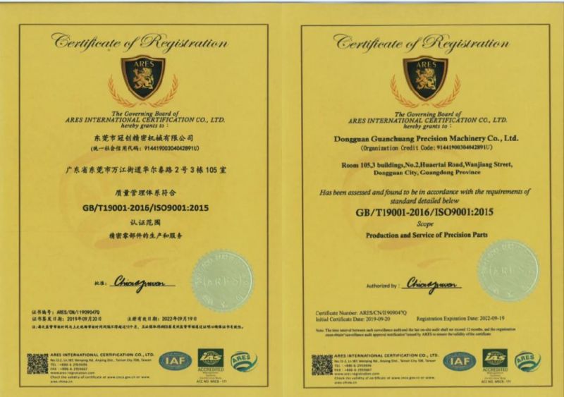 Quality CNC Machining/Machined/Machinery Parts Supplier with ISO Certification