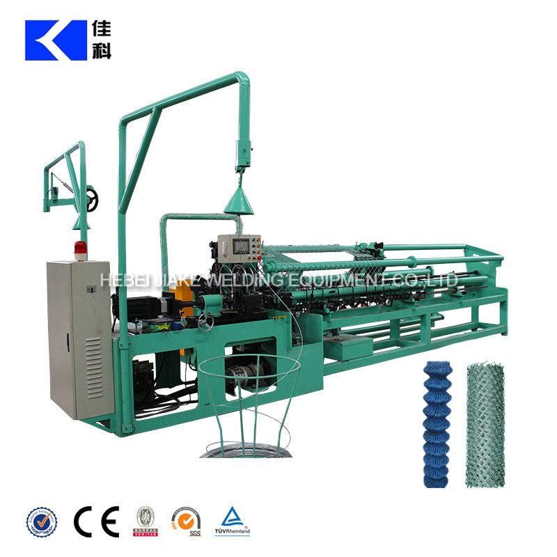 Fully Automatic Double Wire Feeding Chain Link Fence Making Machine