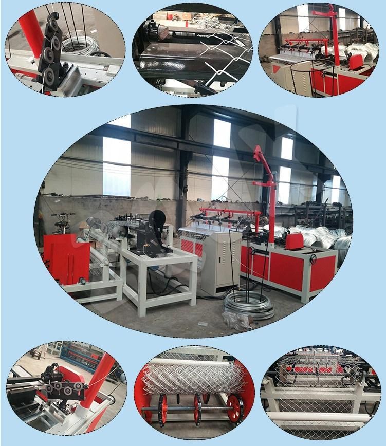 Single Wire & Double Wire Fully Automatic Chain Link Fence Machine for Diamone Mesh
