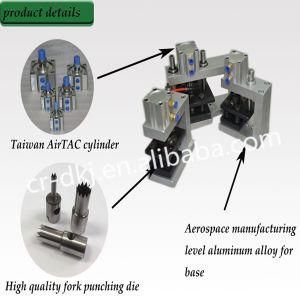 Pneumatic Fork Die Round Hole Punch Device for Plastic Film