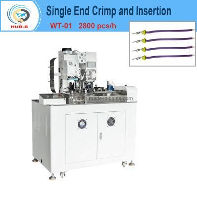 Fully Automatic Wire Crimping and Water Seal Insertion Machine One Ended Mini Water Seals Insertion