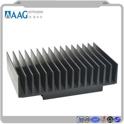 Aluminum Extruded Profile for Industrial Heat Sink with Machining