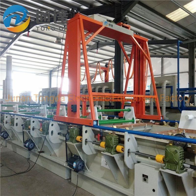 Matel Part Plating Machine with Semi-Automatic Crane Lifting Equipment