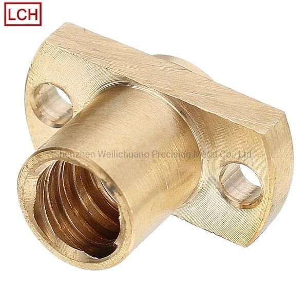 Precision Brass Machining Parts Brass Hardware with 0.01mm Tolerance