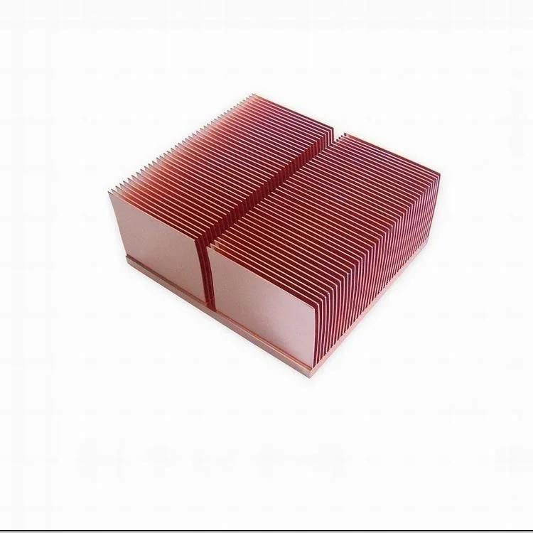 Skiving Fins Aluminum/Copper Heat Radiator Heat Sinks