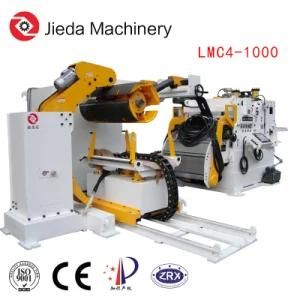 Hydraulic 3in1 Servo Roller Feeder Straightener Decoiler Machine with Fold Arm for Aluminum Alloy Coil