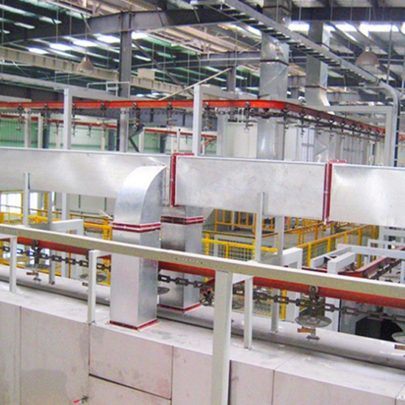 Automatic Liquid/Powder/E-Coating Production Line for Steel Door Production
