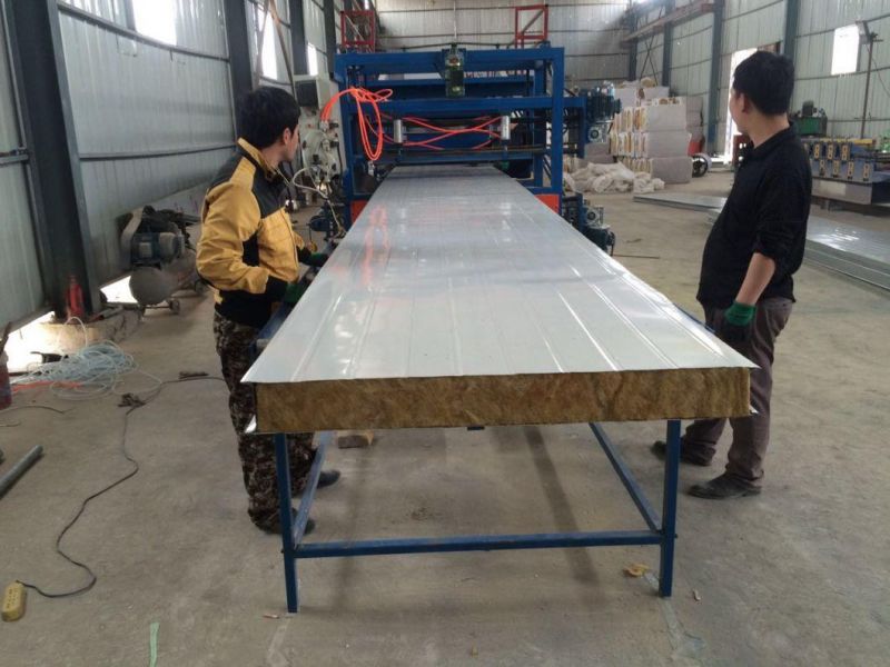 980 Outdoor Exterior Wall Insulation Decoration EPS Sandwich Panel Roll Forming Machine for Sale