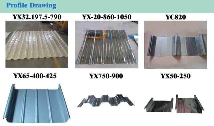 Galvanize/Aluminum Roofing Sheet Making Machine with Standing Seam Roll Forming