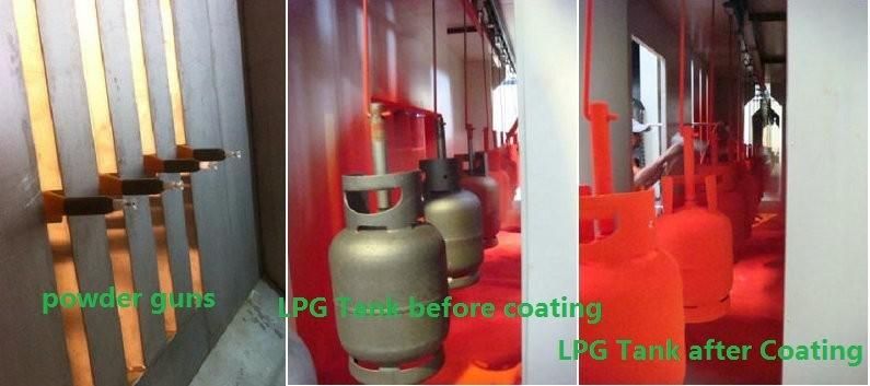 Powder Coating Spray Booth for LPG Tank
