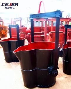 Various of Teaport Ladle Used for Iron Casting in Foundry