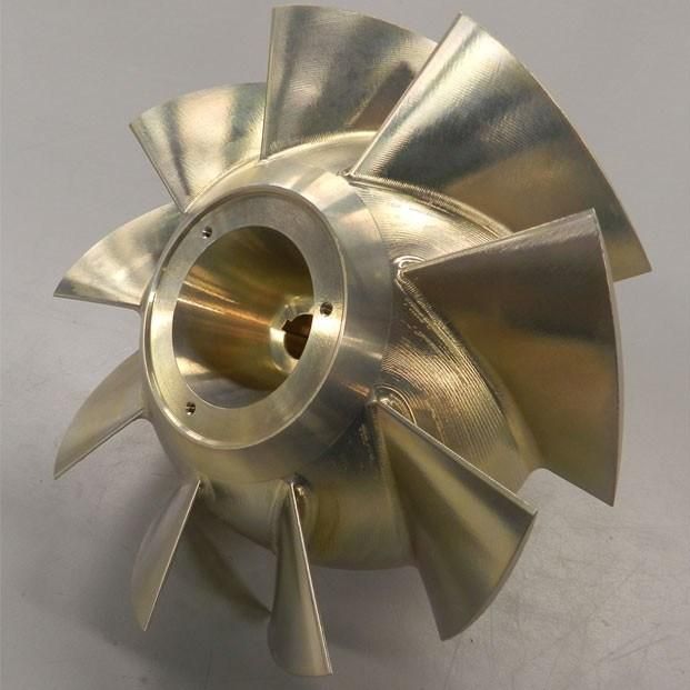 Mazak 5 Axis CNC Milling Aluminum Alloy Vacuum Pump Cleaner Impeller