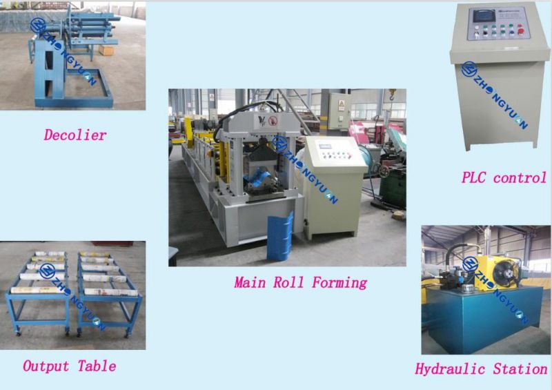 Ridge Cap Roll Forming Machine (Zyyx80-300)