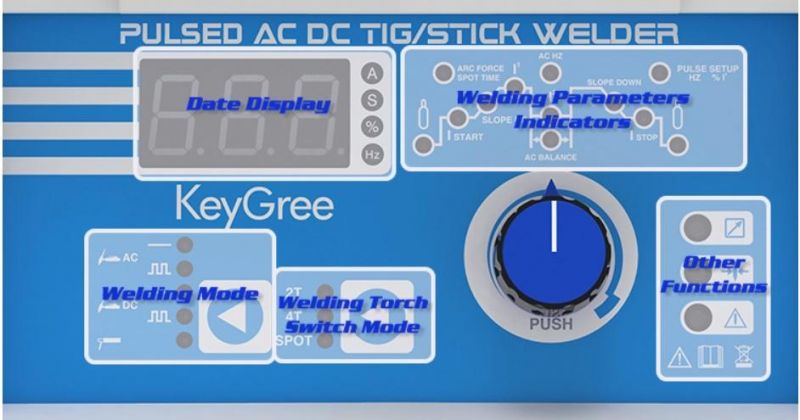 Interver Acdc Square Wave TIG Welding Machine TIG-250 Pulse with AC/DC