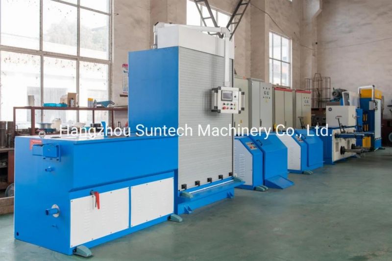 Automatic Medium Copper/ Aluminum / Galvanized Wire Brass Wire Drawing Machine with Annealer Factory