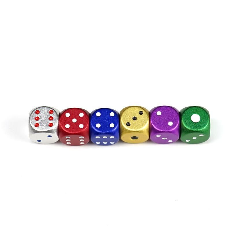 Anodize Colors Aluminum Dice Set