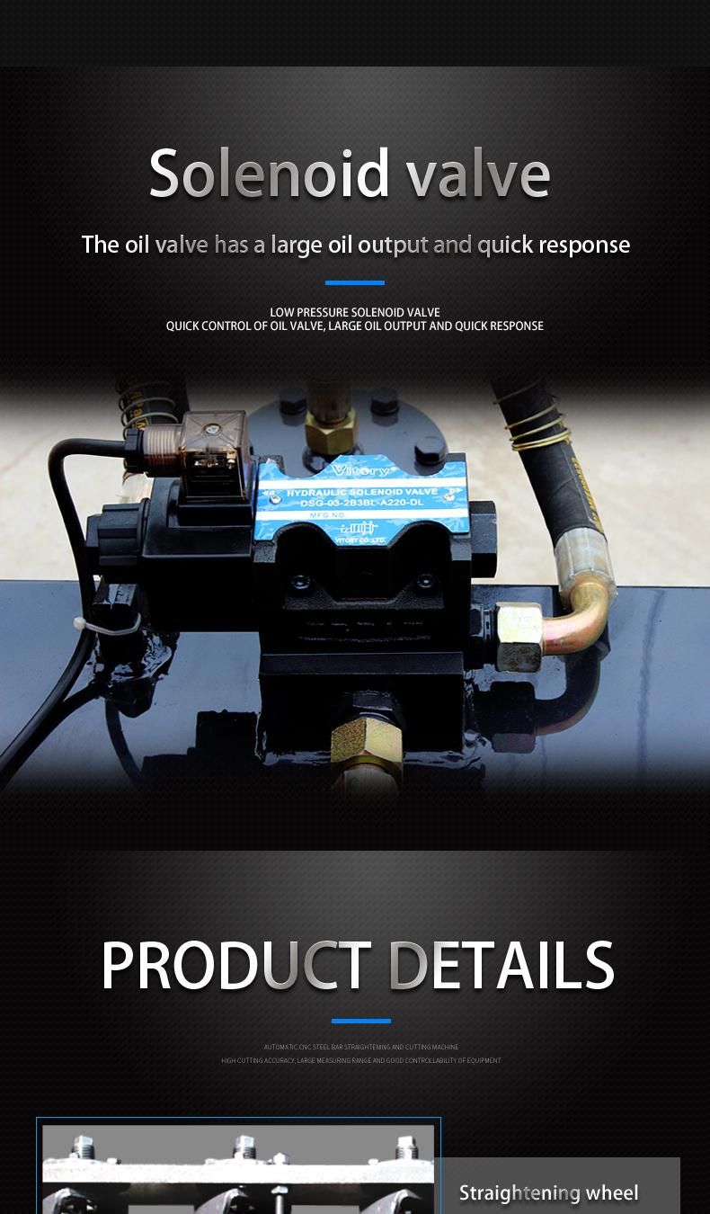 Automatic Rebar Cut off Machine Wire Straightener Steel Bar Straightening and Cutting Machine Price