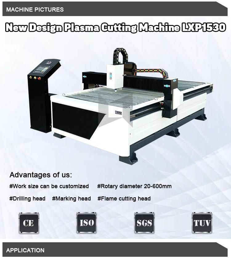 CNC Machine Plasma Cut Metal 1530 CNC Plasma Cutter Saw Table