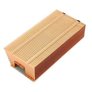 Custom Larger Size Copper Skived / Skiving Fin Heat Sink for IGBT Module/Rectifier/Inverter/CPU