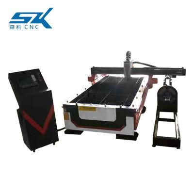 Professional Metal Cutting Square Round Tube 4 Axis Plasma Cutter