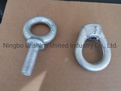 China Manufactory High Quality Carbon Steel Eye Bolts Copper Plated