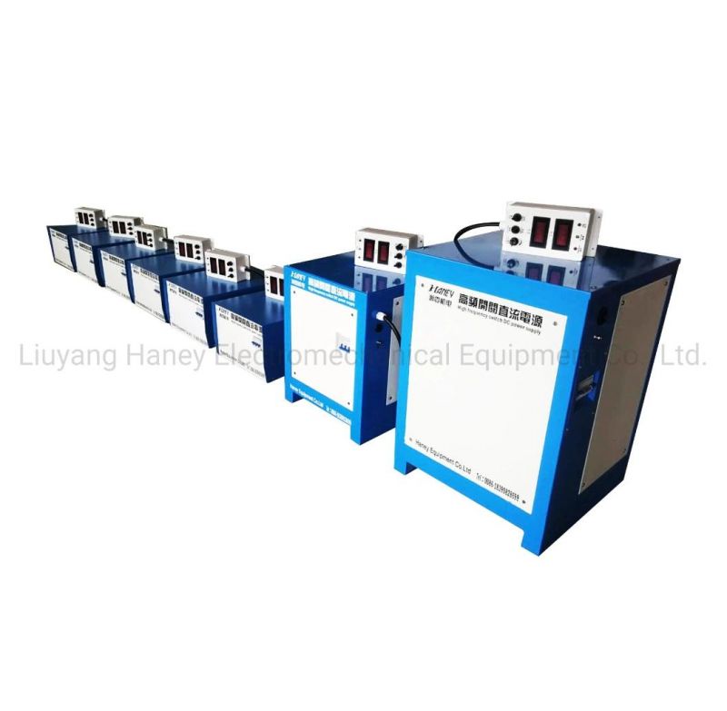 Haney Barrel Plating Machine Zinc Nickel Copper Electrolytic Electroplating Touch Screen Rectifier Equipment